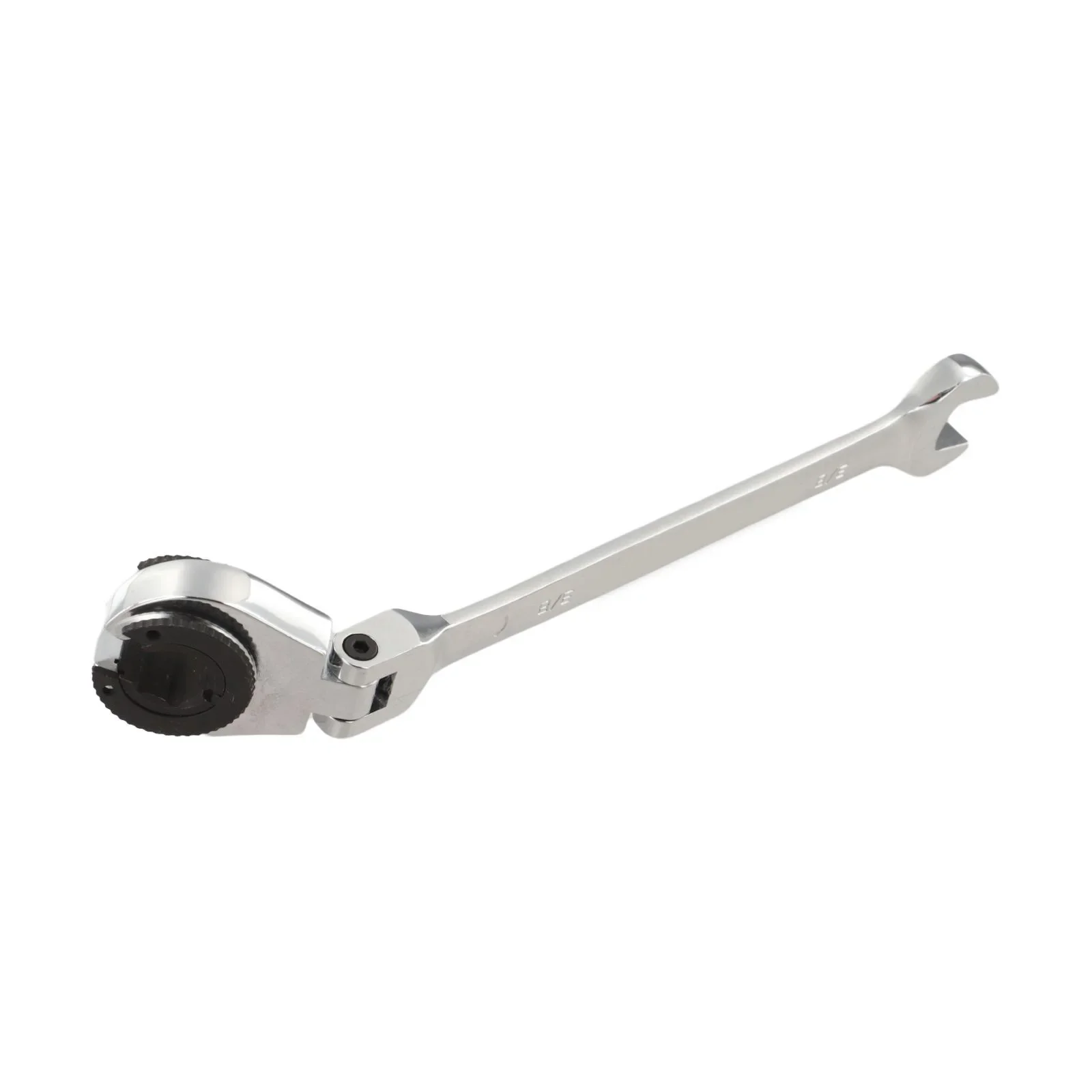 Flexible Head Ratcheting Wrench Inch Sizes 3/8 1/2 5/8 with Open End Suitable for Tight Space Repairs and Maintenance
Flexible Head Ratcheting Wrench Inch Sizes 3/8 1/2 5/8 with Open End Suitable for Tight Space Repairs and Maintenance