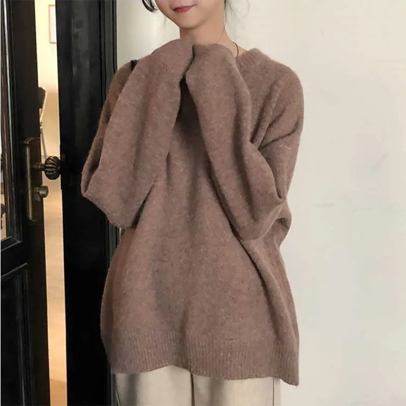 2025 Autumn Women Fashion Solid Sweater Knit O Neck Long Sleeves Female Tops Wild Basic Commute Casual Woman Pullover
2025 Autumn Women Fashion Solid Sweater Knit O Neck Long Sleeves Female Tops Wild Basic Commute Casual Woman Pullover