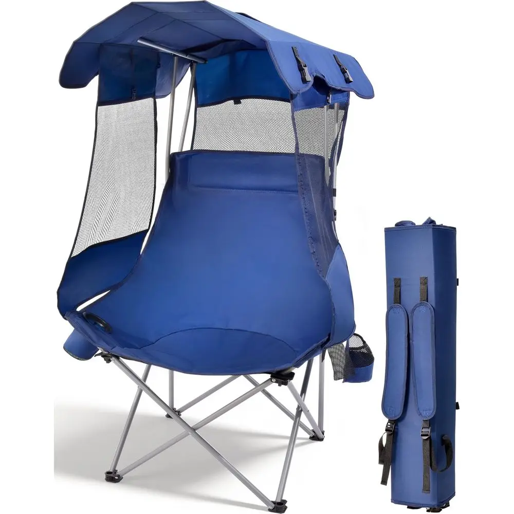 Oversized Camping Chair with Canopy 400 LBS Heavy Duty Folding Beach Chair with Canopy Shade, Roomy Seat, Full Sun Protection,
Oversized Camping Chair with Canopy 400 LBS Heavy Duty Folding Beach Chair with Canopy Shade, Roomy Seat, Full Sun Protection,