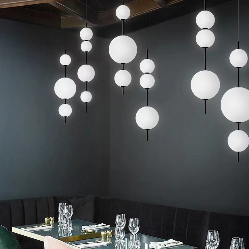 Modern Minimalist LED Chandelier Home Decor Glass Ball Pendant Lights Living Dining Room Salon Bar Lighting Fixtures
Modern Minimalist LED Chandelier Home Decor Glass Ball Pendant Lights Living Dining Room Salon Bar Lighting Fixtures