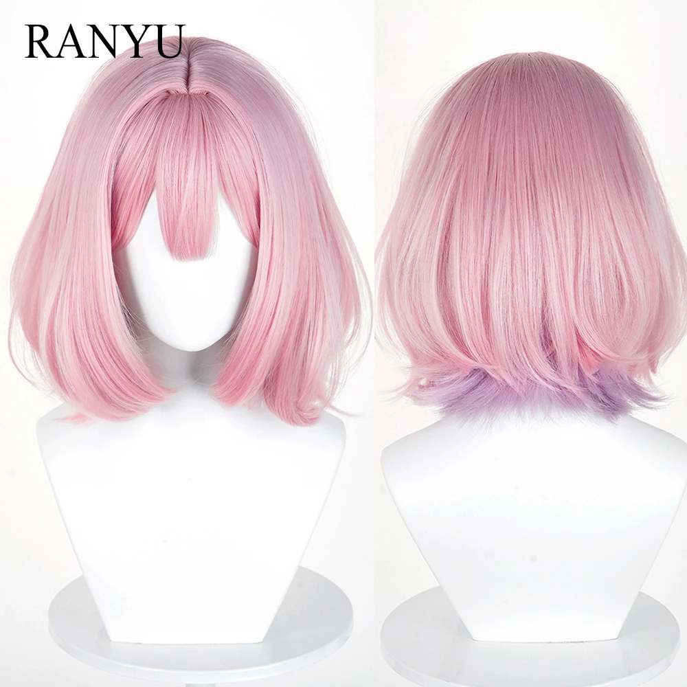 Синтетические короткие розовые фиолетовые парики с омбре с челкой, аниме-игры, косплей, пушистый парик, термостойкий для повседневной вечеринки
Синтетические короткие розовые фиолетовые парики с омбре с челкой, аниме-игры, косплей, пушистый парик, термостойкий для повседневной вечеринки