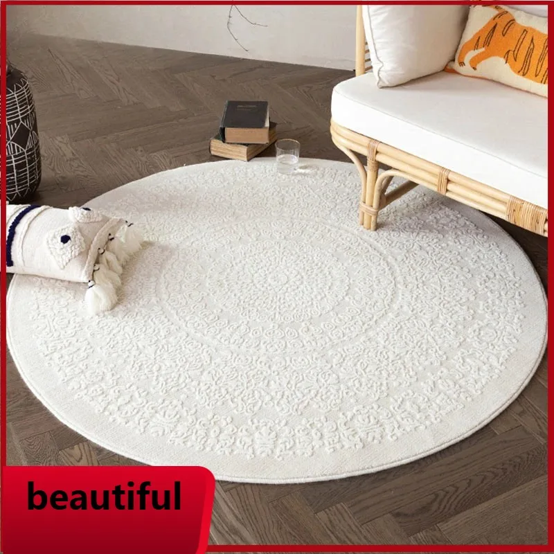 F132 Japanese-style light luxury wool round carpet living room bedroom cloakroom wabi-sabi mattress bedside blanket
F132 Japanese-style light luxury wool round carpet living room bedroom cloakroom wabi-sabi mattress bedside blanket