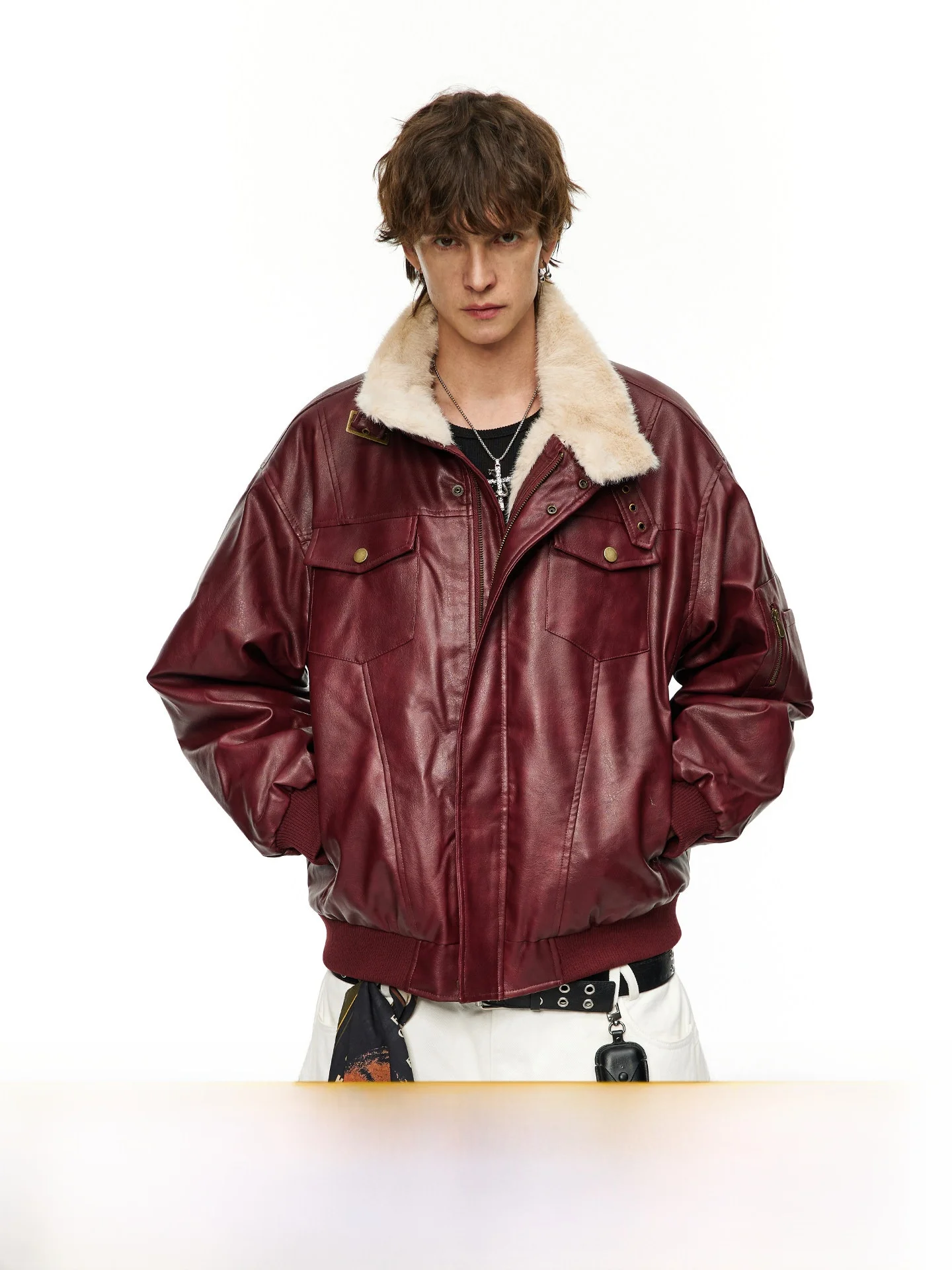 American Sle Lamb Fur Lined Leather Jaet Loose Warm Cotton Top for Men And Women Casual Youth ular Long Sve Coat
American Sle Lamb Fur Lined Leather Jaet Loose Warm Cotton Top for Men And Women Casual Youth ular Long Sve Coat