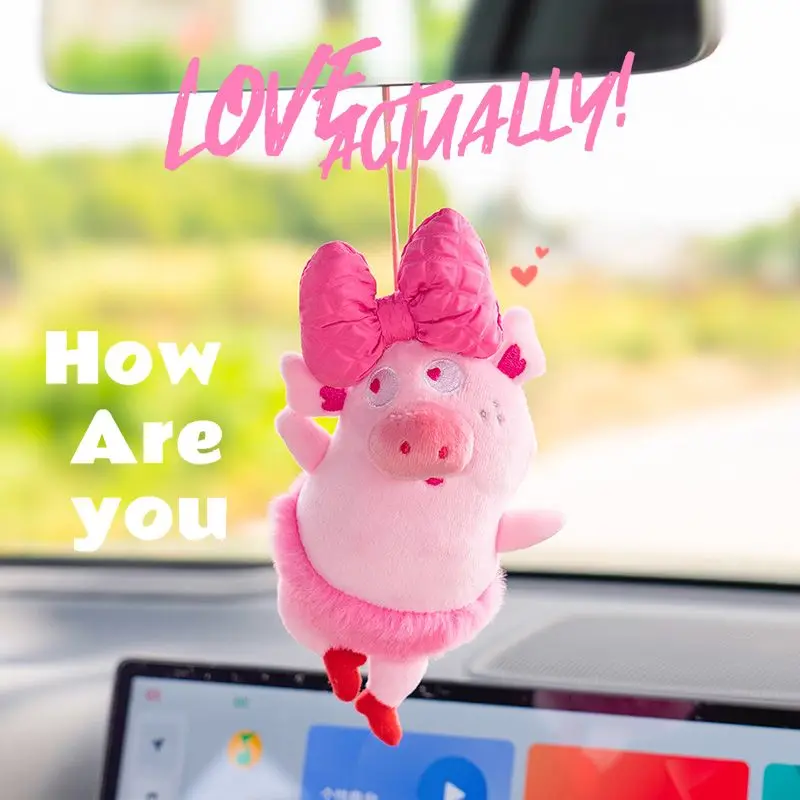 New Cute Pig Car Pendant Plush Car Interior Car Rearview Mirror Decoration Goddess Style Dancing Pig Pink Car Accessories
New Cute Pig Car Pendant Plush Car Interior Car Rearview Mirror Decoration Goddess Style Dancing Pig Pink Car Accessories