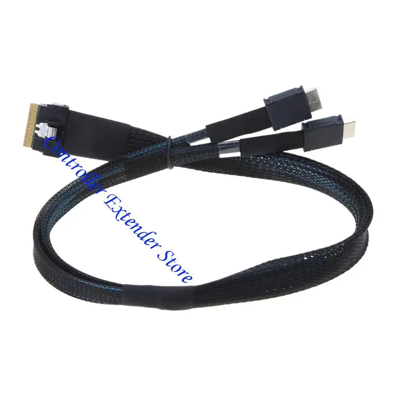 N84B SlimSAS SFF-8654 8X to Oculink SFF-8611 4X 2 Standardized Cable for Fast Speed
N84B SlimSAS SFF-8654 8X to Oculink SFF-8611 4X 2 Standardized Cable for Fast Speed
