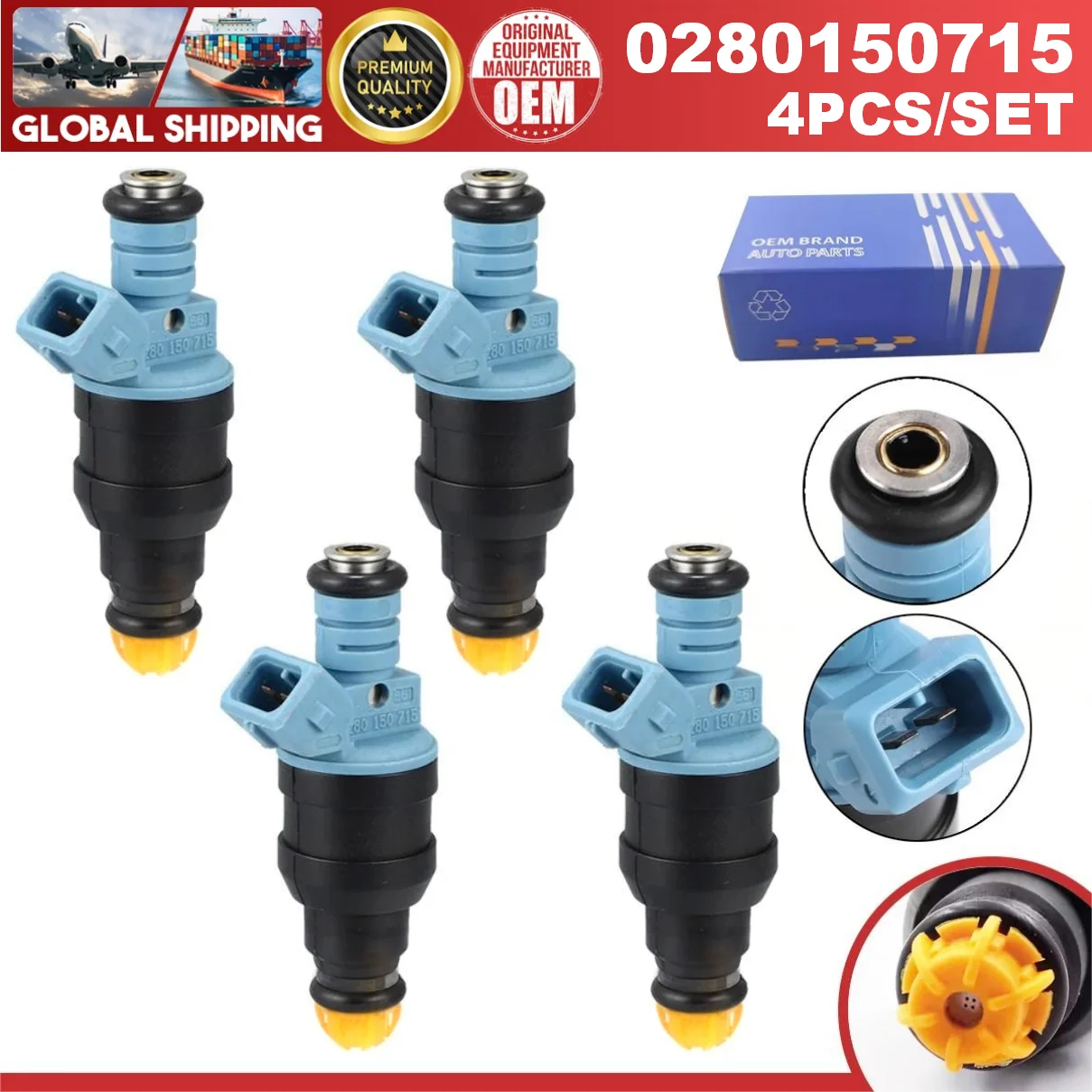 4 шт. 0280150715 13641734776 Топливная форсунка для BMW 318I 1.8L L4 1985 325I
4 шт. 0280150715 13641734776 Топливная форсунка для BMW 318I 1.8L L4 1985 325I