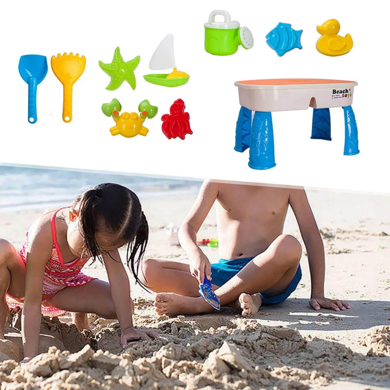 Kids Sand Water Table Beach Toys Fun Birthday Gift Multifunctional Sand Garden Sandpit Toys Sensory Table for Indoor Activity
Kids Sand Water Table Beach Toys Fun Birthday Gift Multifunctional Sand Garden Sandpit Toys Sensory Table for Indoor Activity