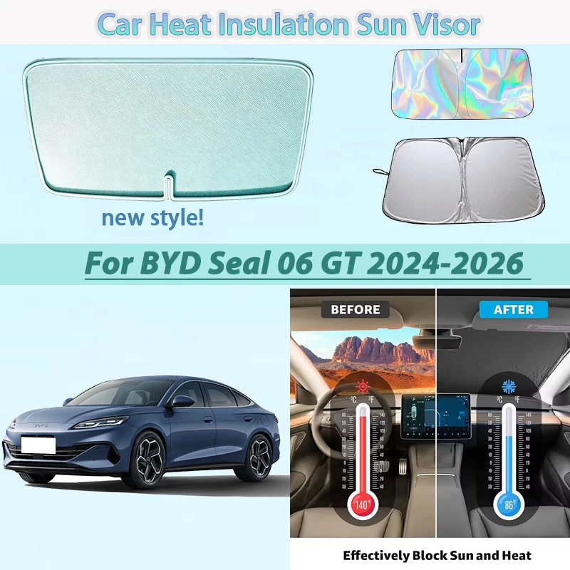 Car Accessories For BYD Seal 06 GT 2024-2026 Foldable Car Sun Visor Heat Insulation Windshield Sunshade Summer Cooling Auto
Car Accessories For BYD Seal 06 GT 2024-2026 Foldable Car Sun Visor Heat Insulation Windshield Sunshade Summer Cooling Auto