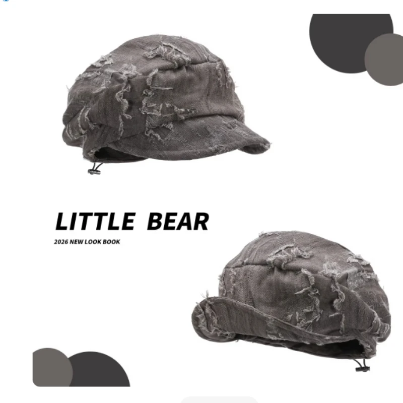 Японская нишевая плиссированная льняная кепка-восьмиклинка в стиле Newsboy, модная весенне-осенняя кепка художника с рваными элементами и мягким козырьком для женщин
Японская нишевая плиссированная льняная кепка-восьмиклинка в стиле Newsboy, модная весенне-осенняя кепка художника с рваными элементами и мягким козырьком для женщин