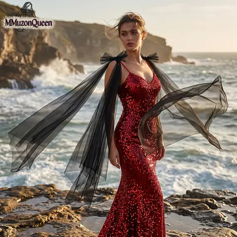 TOPQUEEN Black Mangas Desmontables Novia Wedding Sleeves Bride'S Sleeves Bridal Fingerless Arm Sleeve Accessoires Mariage Mg59