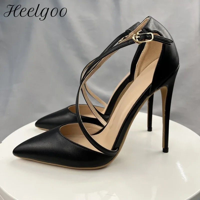 Черные матовые женские туфли-лодочки на шпильке Heelgoo с перекрестным ремешком, элегантные женские шикарные модельные туфли на высоком каблуке с острым носком 12/10/8 см
Черные матовые женские туфли-лодочки на шпильке Heelgoo с перекрестным ремешком, элегантные женские шикарные модельные туфли на высоком каблуке с острым носком 12/10/8 см