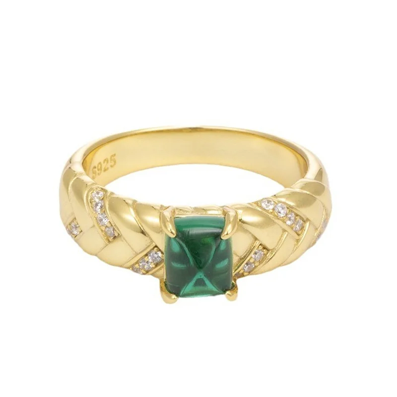 ZFSILVER s925 Silver Luxury Trendy Cultivated Gemstone Candy Tower Rectangle Ring Charm Women Wedding Party Jewelry Gift R3-0574
ZFSILVER s925 Silver Luxury Trendy Cultivated Gemstone Candy Tower Rectangle Ring Charm Women Wedding Party Jewelry Gift R3-0574