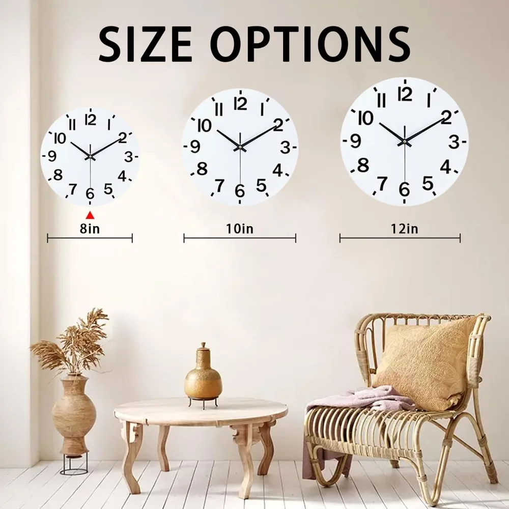Wall Clock, 8 Inch Silent Non Ticking Wood Battery Operated White Wooden Modern Wall Clock Sweep Movement, Wall Clock
Wall Clock, 8 Inch Silent Non Ticking Wood Battery Operated White Wooden Modern Wall Clock Sweep Movement, Wall Clock