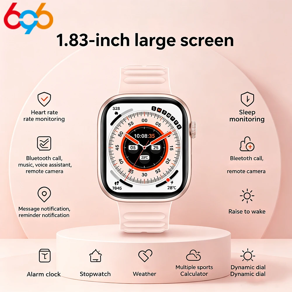 Call Smart Watch Fitness Tracker Heart Rate Monitor Custom Dial Watches Heart Rate Waterproof Sports Smartwatch For Men Women
Call Smart Watch Fitness Tracker Heart Rate Monitor Custom Dial Watches Heart Rate Waterproof Sports Smartwatch For Men Women