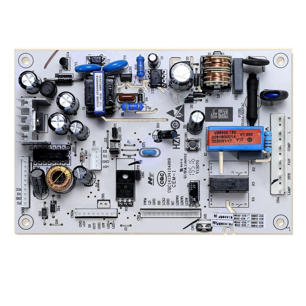 Оригинальная плата питания материнской платы 0061800014 V98505 13D для деталей холодильника
Оригинальная плата питания материнской платы 0061800014 V98505 13D для деталей холодильника