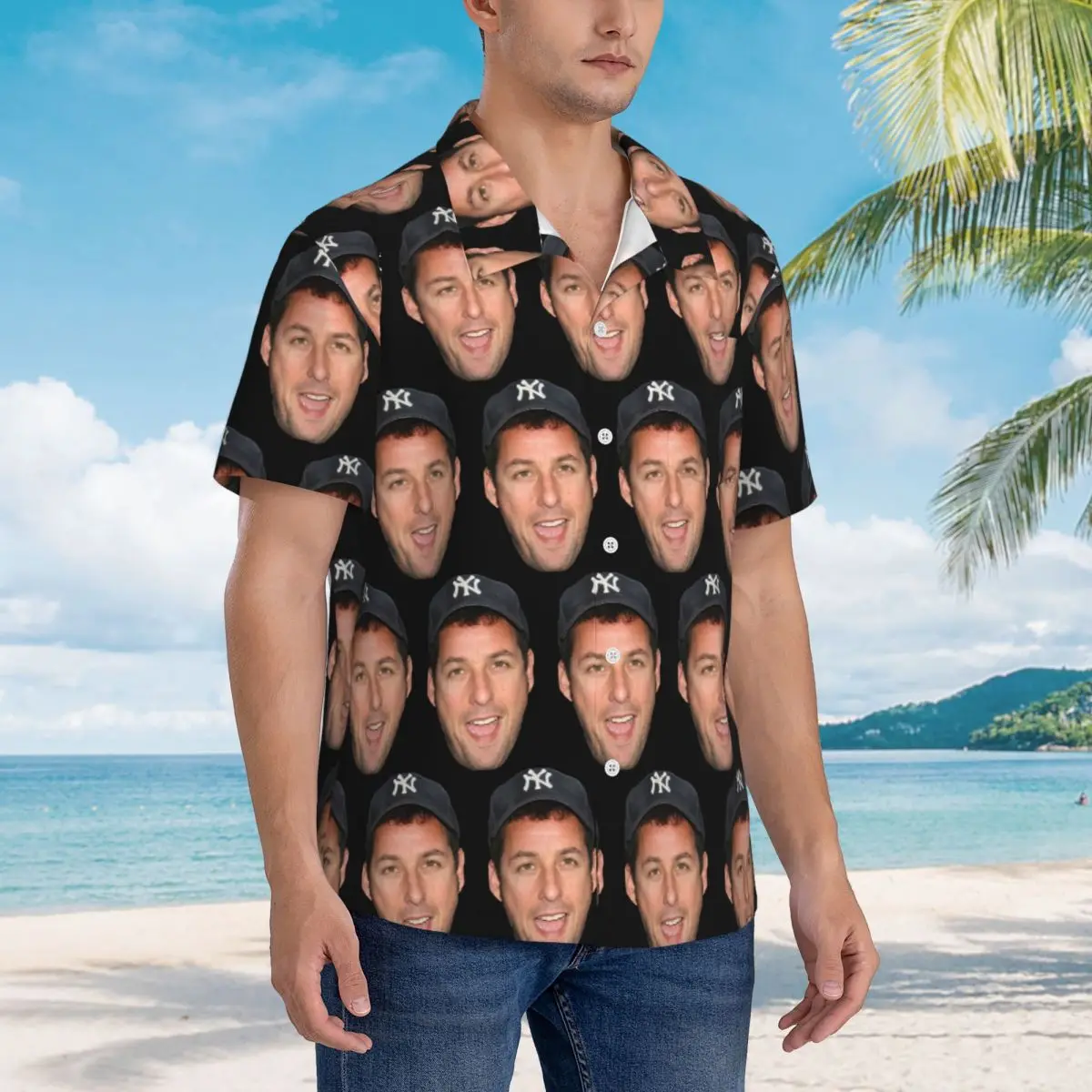 The Face Meme Adam Sandler Smile Amazing Poster Hawaiian Shirts Casual Men Short Sleeve Shirt for Summer Beach Men's Button Tops
The Face Meme Adam Sandler Smile Amazing Poster Hawaiian Shirts Casual Men Short Sleeve Shirt for Summer Beach Men's Button Tops