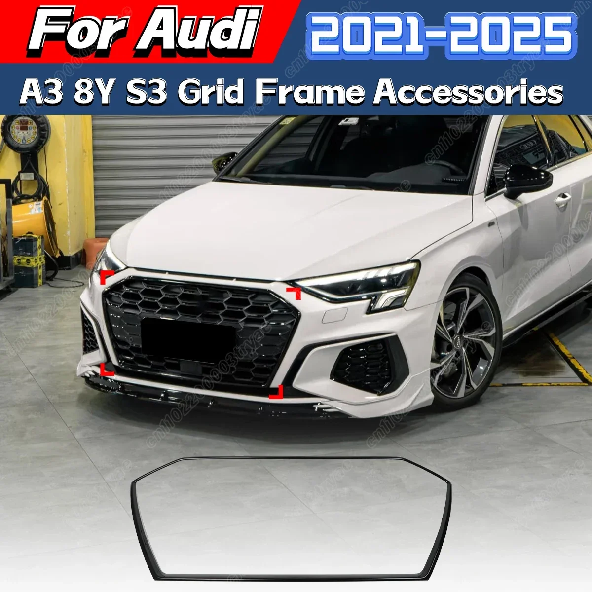 For Audi A3 8Y S3 2021 2022 2023 2024 2025 Automobile Air Intake Grille Frame Front Body Bumper Water Tank Shield Modified Parts
For Audi A3 8Y S3 2021 2022 2023 2024 2025 Automobile Air Intake Grille Frame Front Body Bumper Water Tank Shield Modified Parts