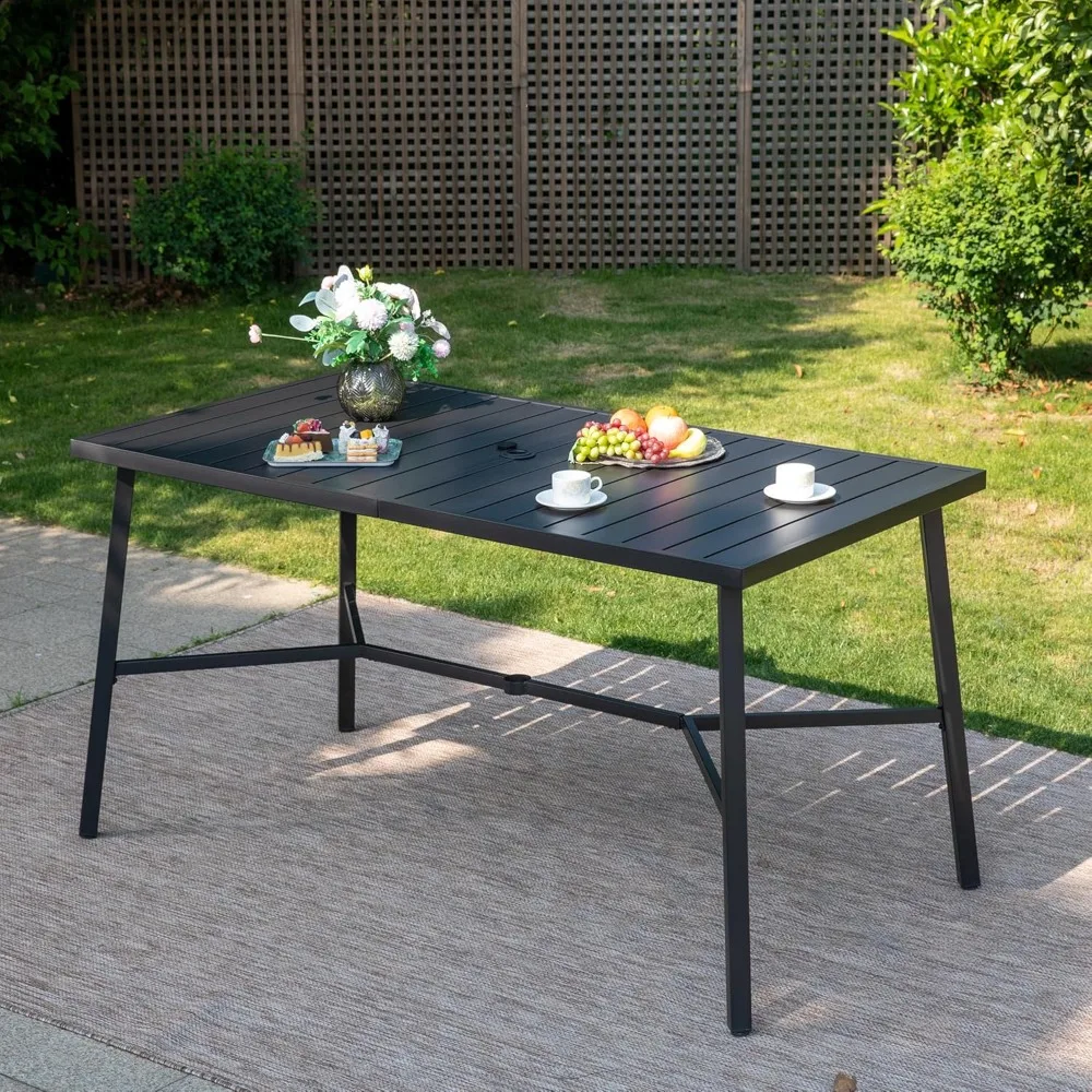 Patio Bar Table,35.8" Pub Height Dining Table for 4-6,Metal Table Top and Sturdy Frame for Outdoor,Garden
Patio Bar Table,35.8" Pub Height Dining Table for 4-6,Metal Table Top and Sturdy Frame for Outdoor,Garden
