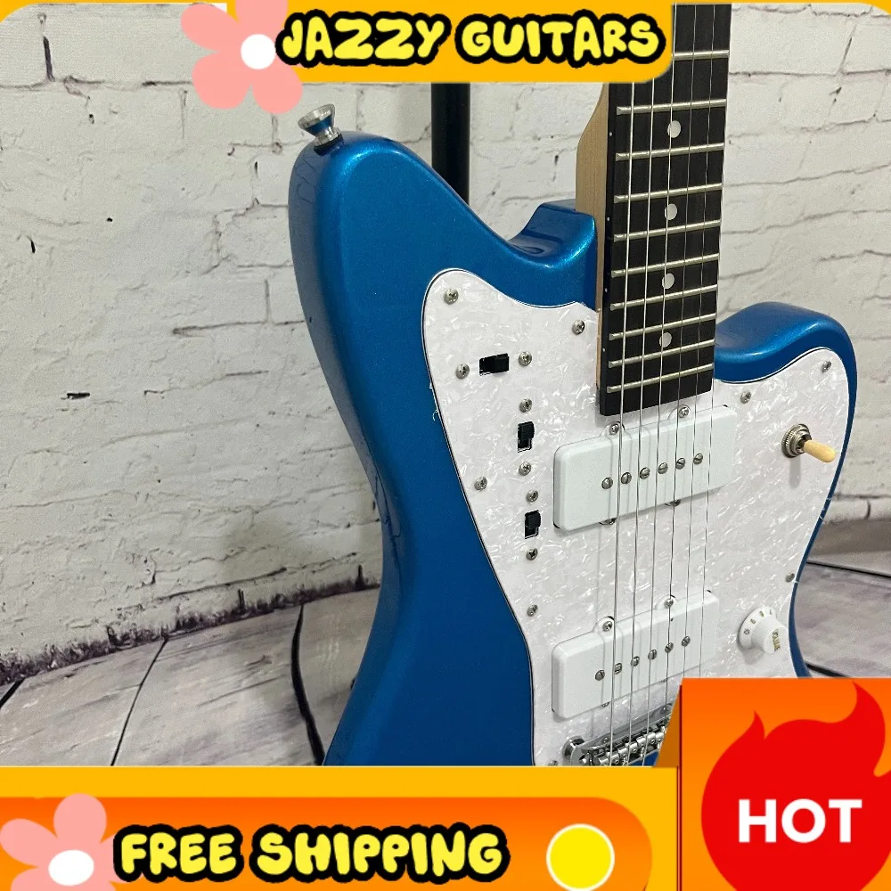 Blue White Electric Guitar Dual Single Coil Pickups Floating Tremolo Bridge Mahogany Body Rosewood Neck Surf Rock Free Shipping
Blue White Electric Guitar Dual Single Coil Pickups Floating Tremolo Bridge Mahogany Body Rosewood Neck Surf Rock Free Shipping