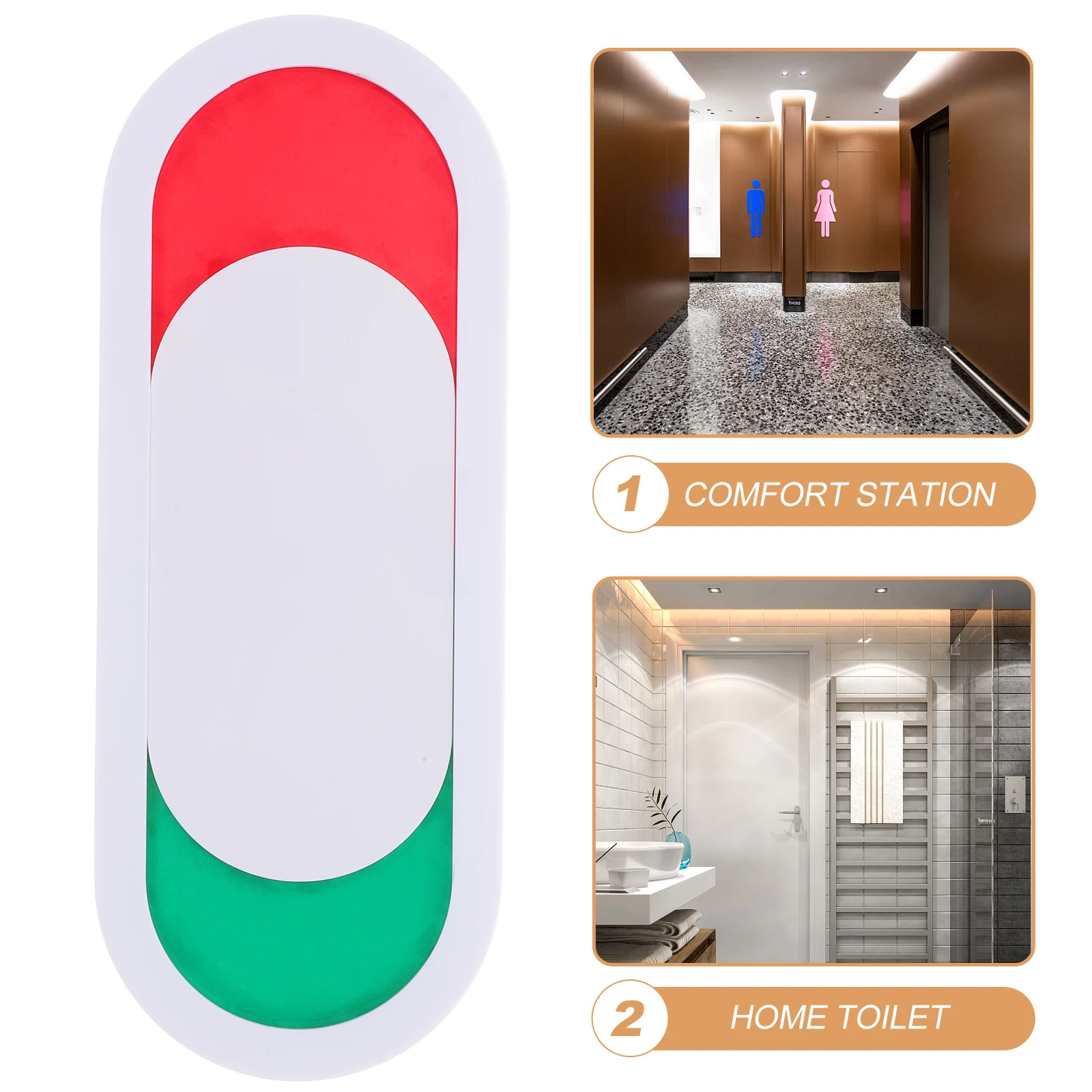 Status Switching Door Sign Plastic Material Toilet Vacant Occupied Slide Bathrooms Home Office Supply White Hanging 
Status Switching Door Sign Plastic Material Toilet Vacant Occupied Slide Bathrooms Home Office Supply White Hanging