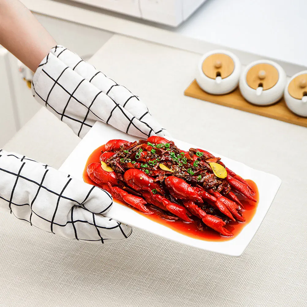 2PCS Heat Insulation Oven Mitts Kitchen Accessories Cotton Linen Easy Clean Protect Wrist Hand Gloves
2PCS Heat Insulation Oven Mitts Kitchen Accessories Cotton Linen Easy Clean Protect Wrist Hand Gloves