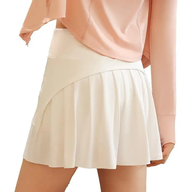Ice Feeling Women's Pleated Tennis Skirts Fitness Clothes High Waist Fake Two Sports Short Skirts Golf Running Sportswear Female
Ice Feeling Women's Pleated Tennis Skirts Fitness Clothes High Waist Fake Two Sports Short Skirts Golf Running Sportswear Female