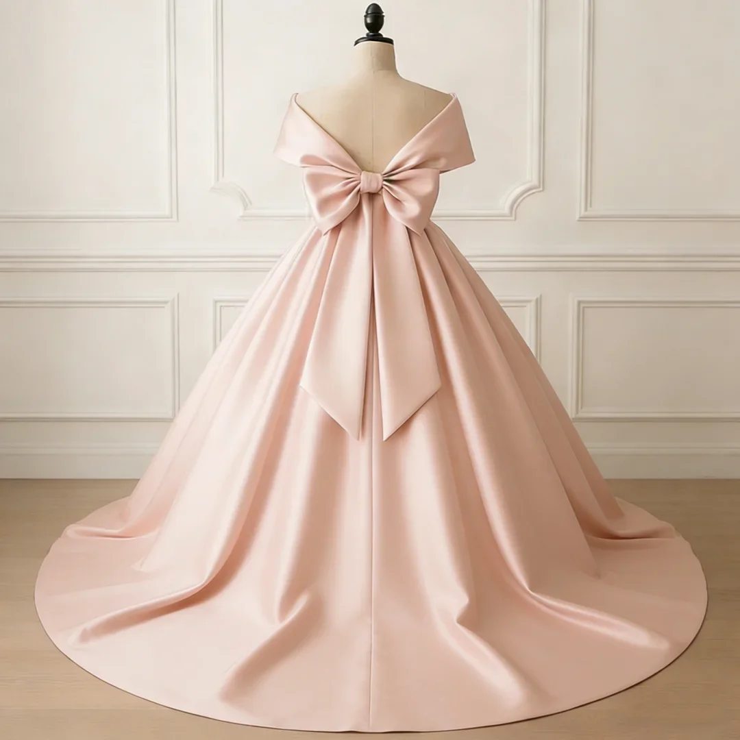 Flower Girl Dress Pink Satin Solid With Bow Trailing Sleeveless For Wedding Birthday Party Prom Evening Banquet Gown
Flower Girl Dress Pink Satin Solid With Bow Trailing Sleeveless For Wedding Birthday Party Prom Evening Banquet Gown
