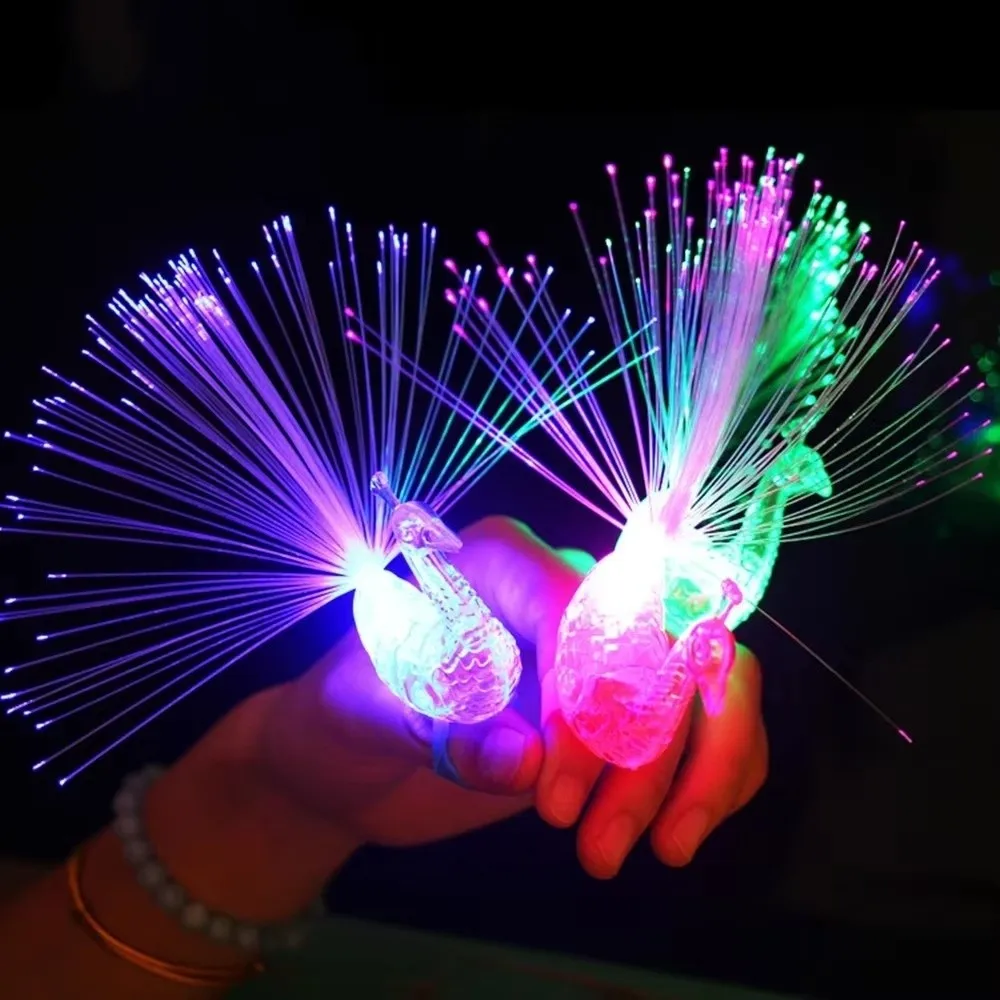 Children's Gifts Flashing LED Finger Peacock Light Open Screen Glowing Fiber Optic Light Cute Finger Light Home Decor
Children's Gifts Flashing LED Finger Peacock Light Open Screen Glowing Fiber Optic Light Cute Finger Light Home Decor