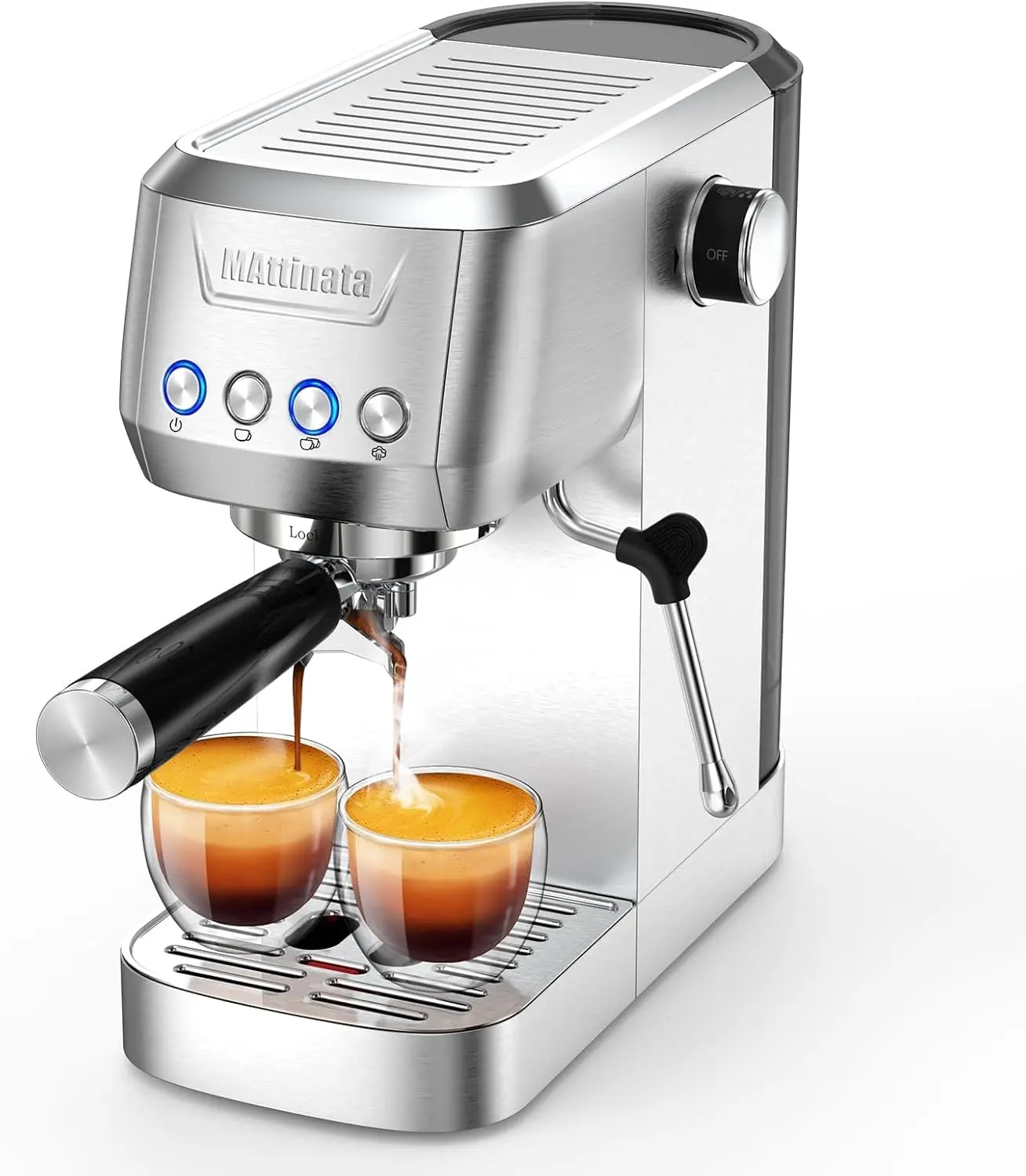 Espresso Coffee Machine Compact Espresso Maker 20 Bar Stainless Steel Cappuccino Machines With Steam Milk Frother For Home
Espresso Coffee Machine Compact Espresso Maker 20 Bar Stainless Steel Cappuccino Machines With Steam Milk Frother For Home