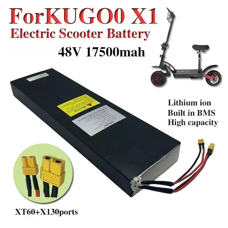 48V 17500mAh High Capacity Lithium Battery Pack with BMS for Kugoo X1/X1 plus Electric Scooter
48V 17500mAh High Capacity Lithium Battery Pack with BMS for Kugoo X1/X1 plus Electric Scooter