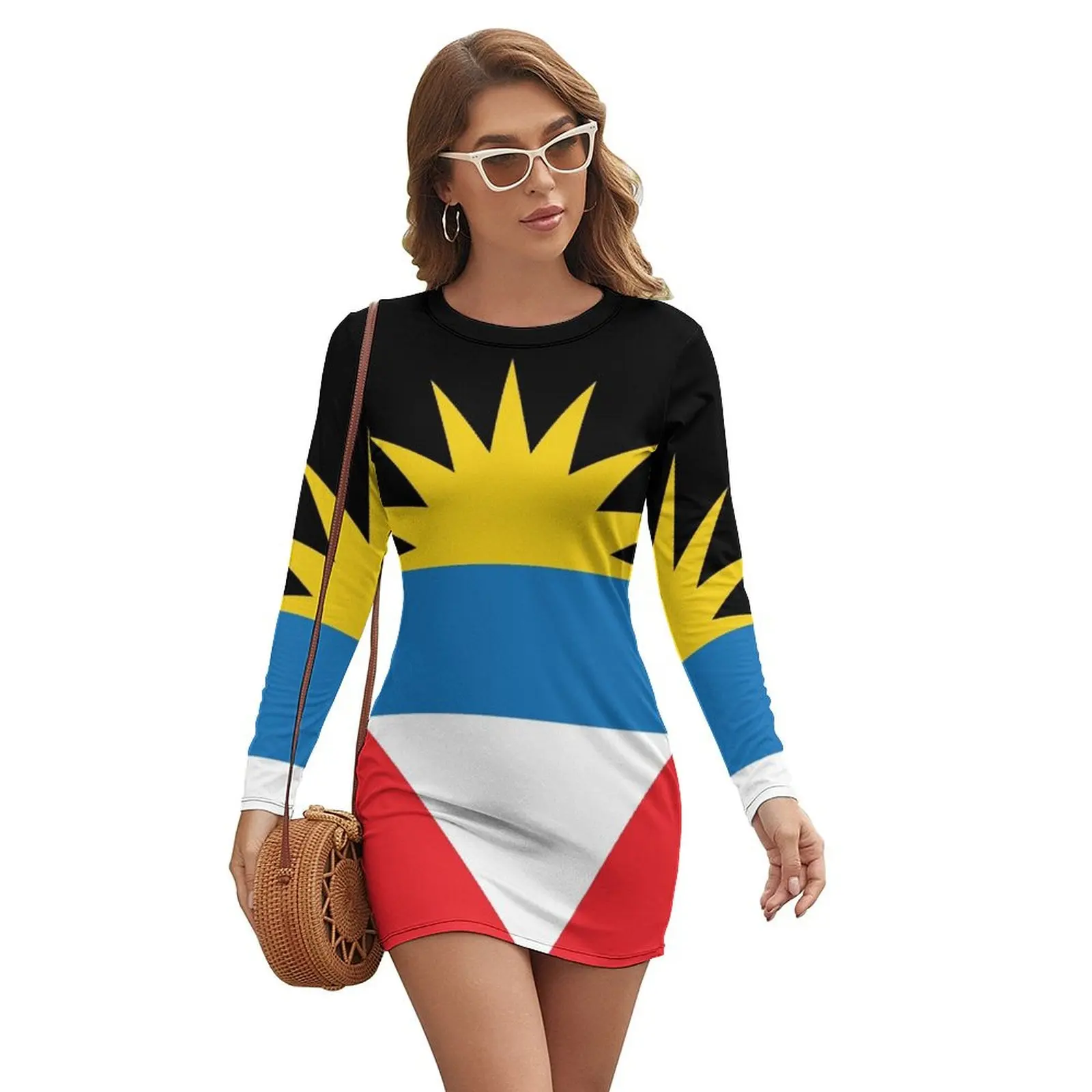 Antigua and Barbuda National Flag Long-sleeved Dress summer women's dress 2024 Cocktail of dresses women dress
Antigua and Barbuda National Flag Long-sleeved Dress summer women's dress 2024 Cocktail of dresses women dress