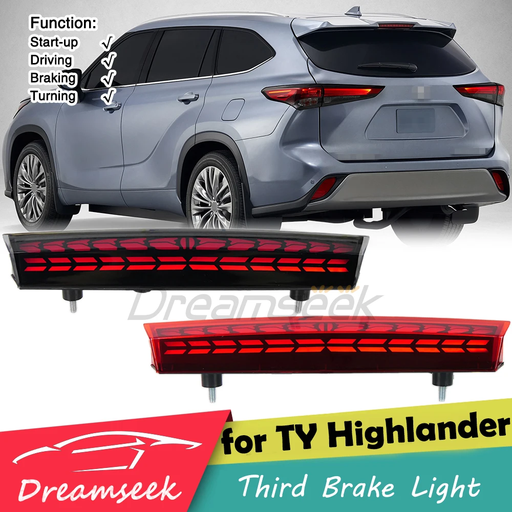 LED Rear Third Brake Light for Toyota Highlander 2020+ High Mount 3rd Tail Lamp w/ Sequential Dynamic Turn Signal Auto Accessory
LED Rear Third Brake Light for Toyota Highlander 2020+ High Mount 3rd Tail Lamp w/ Sequential Dynamic Turn Signal Auto Accessory