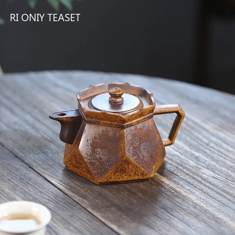 370ml Chinese Yixing Purple Clay Teapots Tradition Handmade Large Capacity Tea Pot Beauty Kettle Raw Ore Zisha Tea Set Gifts
370ml Chinese Yixing Purple Clay Teapots Tradition Handmade Large Capacity Tea Pot Beauty Kettle Raw Ore Zisha Tea Set Gifts