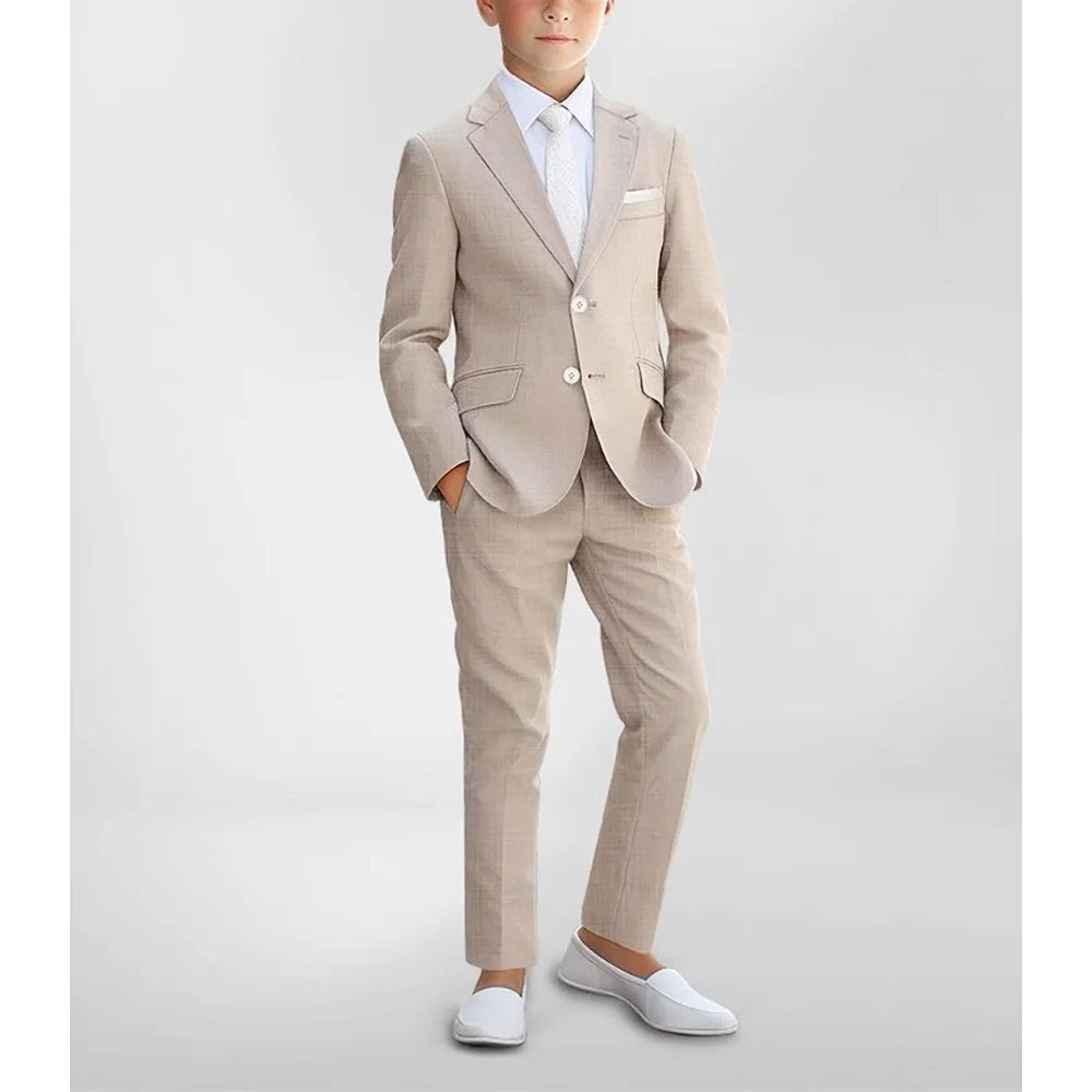 Khaki Single Breasted Notched Boys Suits 2 Pcs (Blazer+Pants) Fashion Boys Sets Formal Occasions Birthday Party Sets
Khaki Single Breasted Notched Boys Suits 2 Pcs (Blazer+Pants) Fashion Boys Sets Formal Occasions Birthday Party Sets