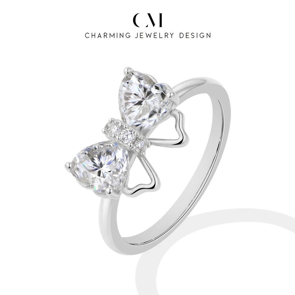 CHARMING 2026 Cute Romantic Bowknot Heart Cut 6*6 Moissanite Ring S925 Silver for Women party Birthday Gifts Anniversary Wedding
CHARMING 2026 Cute Romantic Bowknot Heart Cut 6*6 Moissanite Ring S925 Silver for Women party Birthday Gifts Anniversary Wedding