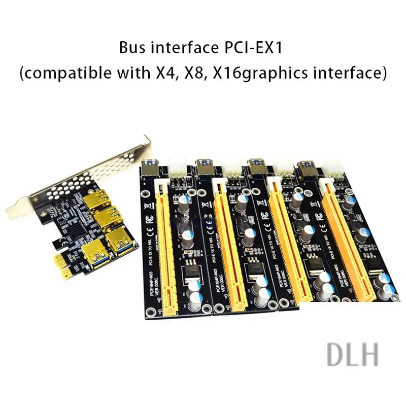 Карта расширения VO-PCI-E от 1 до 4 PCI-E 1X к PCI-E 16X 4-портовый графический адаптер USB3.0 Карта расширения для добычи BTC
Карта расширения VO-PCI-E от 1 до 4 PCI-E 1X к PCI-E 16X 4-портовый графический адаптер USB3.0 Карта расширения для добычи BTC