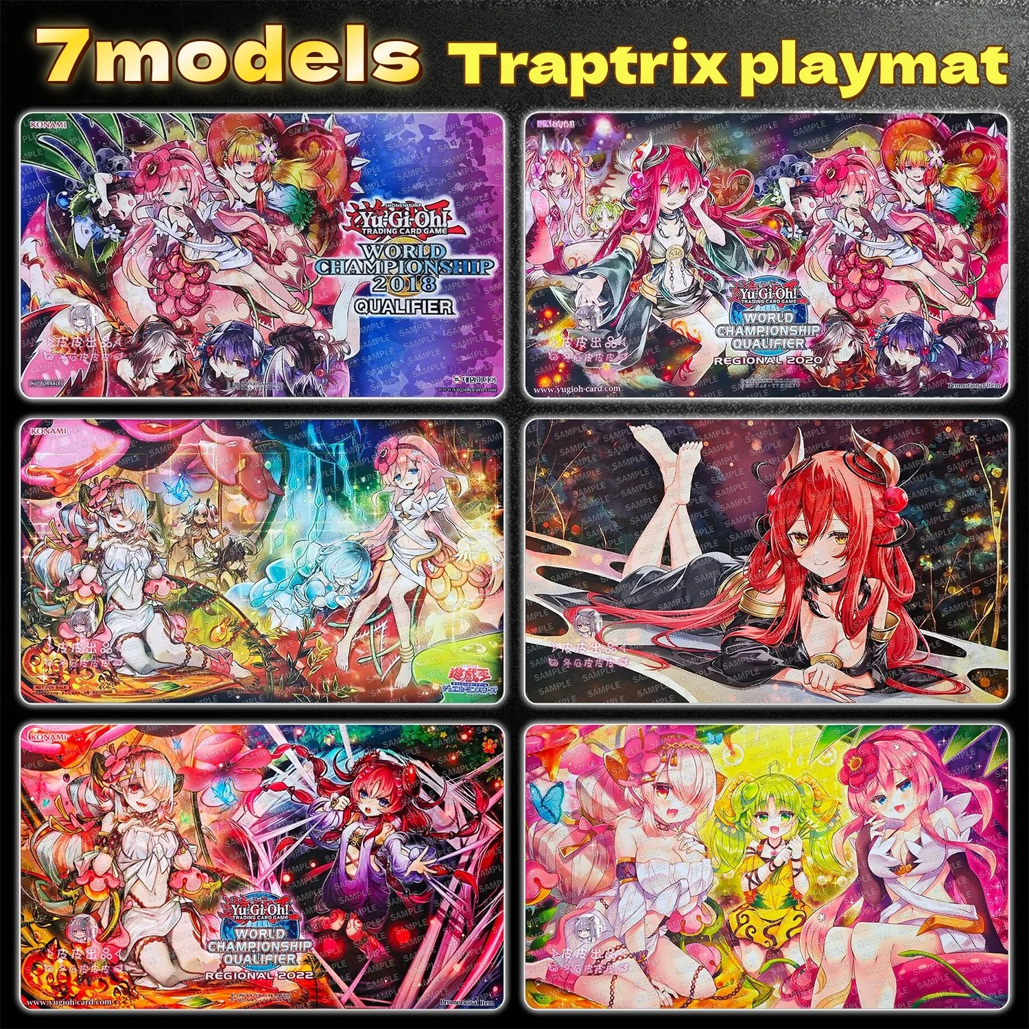 7 моделей Yu-Gi-Oh! Игровой коврик для карточных игр серии Traptrix 600x350 мм, DIY, с сеткой для карт Traptrix Rafflesia, для настольных игр, игрушка
7 моделей Yu-Gi-Oh! Игровой коврик для карточных игр серии Traptrix 600x350 мм, DIY, с сеткой для карт Traptrix Rafflesia, для настольных игр, игрушка