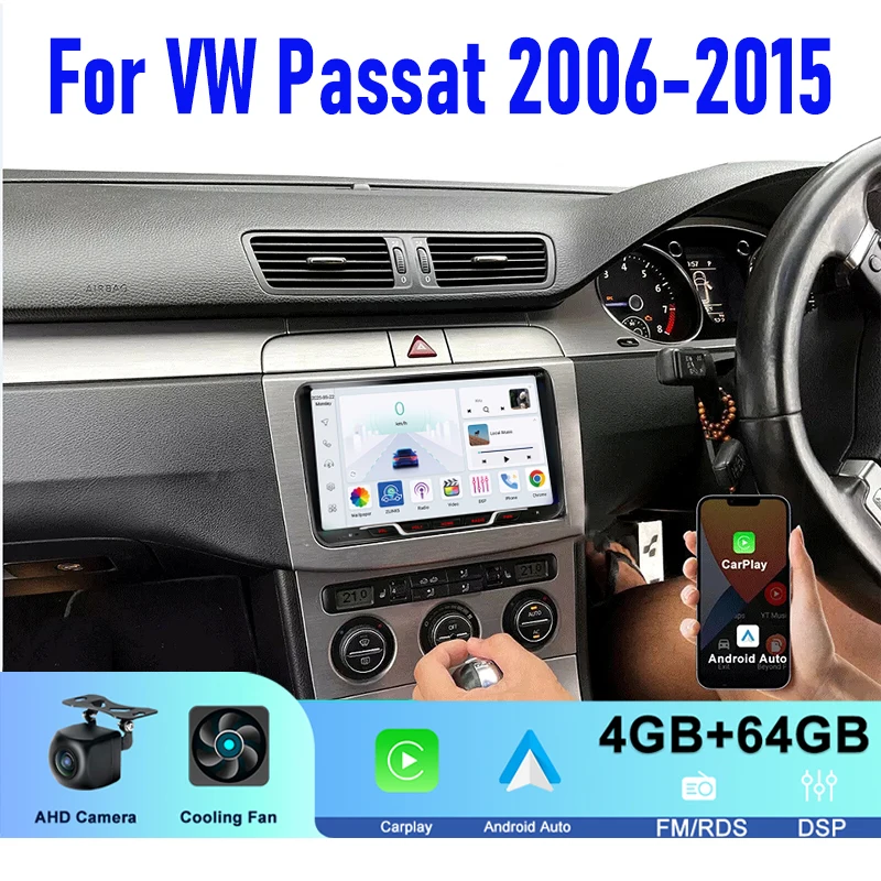 9'' For VW Passat 2006-2015 Car Radio Head Unit Wireless Carplay Apple Android 15 Auto Intelligent System Multimedia Player GPS
9'' For VW Passat 2006-2015 Car Radio Head Unit Wireless Carplay Apple Android 15 Auto Intelligent System Multimedia Player GPS