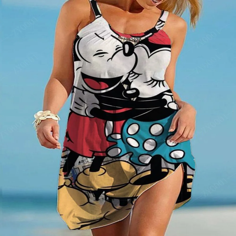 2025 Cute Disney Cartoon Pattern Printed Women's Sexy Suspender Skirt Lightweight and Breathable Female Knee-length Beach Dress
2025 Cute Disney Cartoon Pattern Printed Women's Sexy Suspender Skirt Lightweight and Breathable Female Knee-length Beach Dress