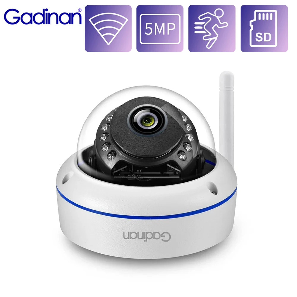 Gadinan Wifi IP Camera 5MP 3MP Smart Home Outdoor Wireless Security Protection Audio Surveillance CCTV Camera With SD Card Slot
Gadinan Wifi IP Camera 5MP 3MP Smart Home Outdoor Wireless Security Protection Audio Surveillance CCTV Camera With SD Card Slot