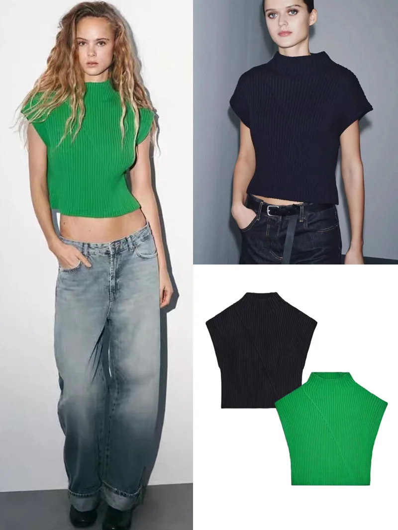 Женский повседневный вязаный жилет-топ: модный, с воротником-стойкой, из дышащей мягкой ткани, стандартный крой, базовый трикотаж
Женский повседневный вязаный жилет-топ: модный, с воротником-стойкой, из дышащей мягкой ткани, стандартный крой, базовый трикотаж