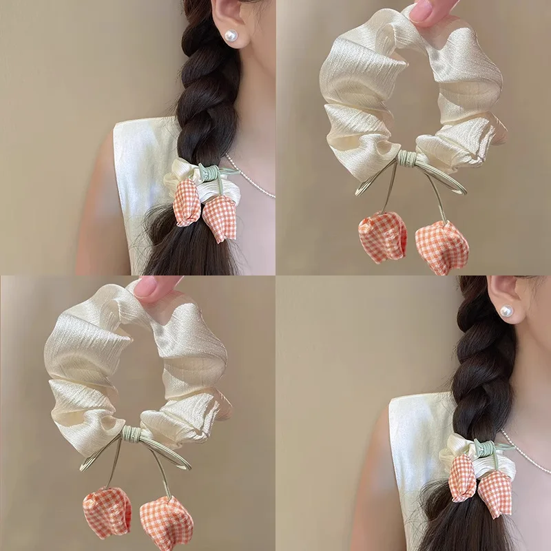 Fashion Spring Summer Tulip Large Hair Ties Women Low Ponytail Scrunchie Elegant Ponytail Hair Band Korean Sweet Flower Headwear
Fashion Spring Summer Tulip Large Hair Ties Women Low Ponytail Scrunchie Elegant Ponytail Hair Band Korean Sweet Flower Headwear