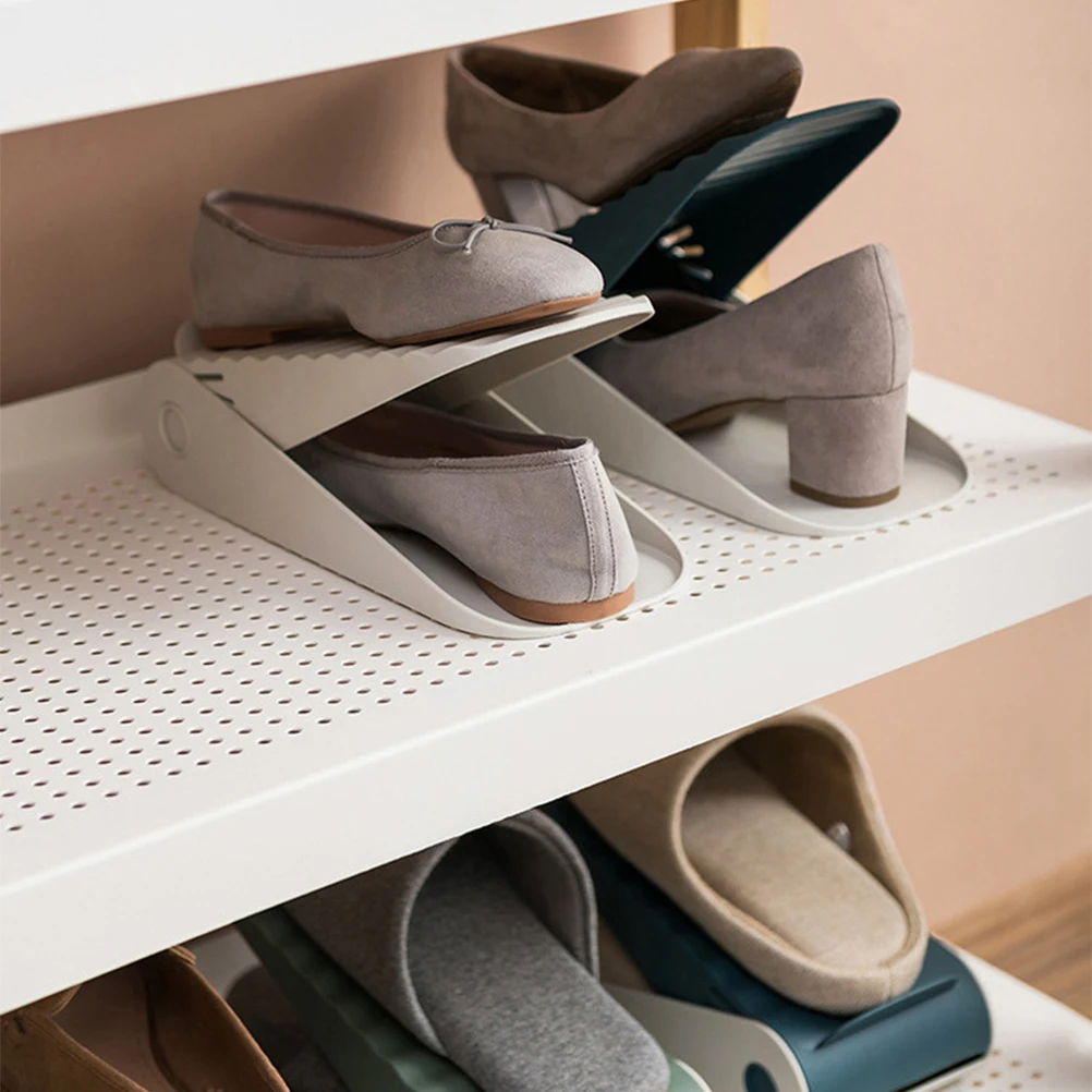 4Pcs Shoe Storage Rack Non-Slip Double Layer Shoe Organizer Space-Saving Stand for Indoor Floor Use Slipper Rack
4Pcs Shoe Storage Rack Non-Slip Double Layer Shoe Organizer Space-Saving Stand for Indoor Floor Use Slipper Rack
