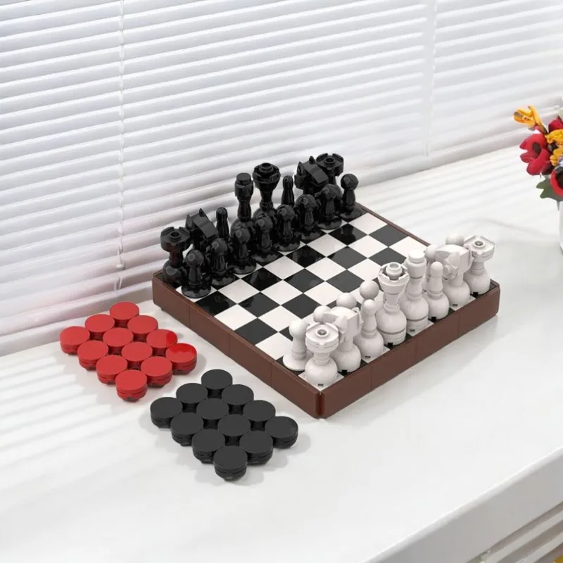 368 Pcs MOC Chess and Checkers Combo Model Creative Design Education Model Building Blocks Birthday DIY Toys Gift
368 Pcs MOC Chess and Checkers Combo Model Creative Design Education Model Building Blocks Birthday DIY Toys Gift