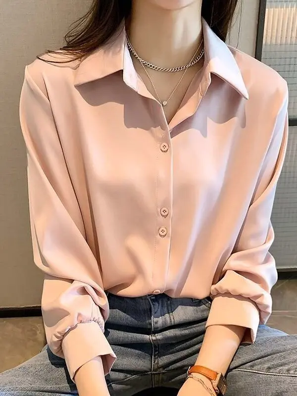 Women's Casual Fashion Blouse Autumn 2025 Ladies Shirt Loose Fit Neck Long Sleeve Sun Protection Thin Cotton Polyester
Women's Casual Fashion Blouse Autumn 2025 Ladies Shirt Loose Fit Neck Long Sleeve Sun Protection Thin Cotton Polyester