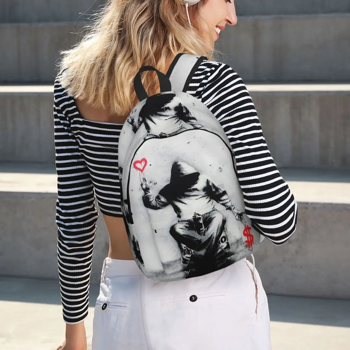 Banksy Love Over Money Iconic Street Art Backpack Hot Sale Daypack Large Capacity BookBag School Bag Shoulder Bags for Men Women
Banksy Love Over Money Iconic Street Art Backpack Hot Sale Daypack Large Capacity BookBag School Bag Shoulder Bags for Men Women