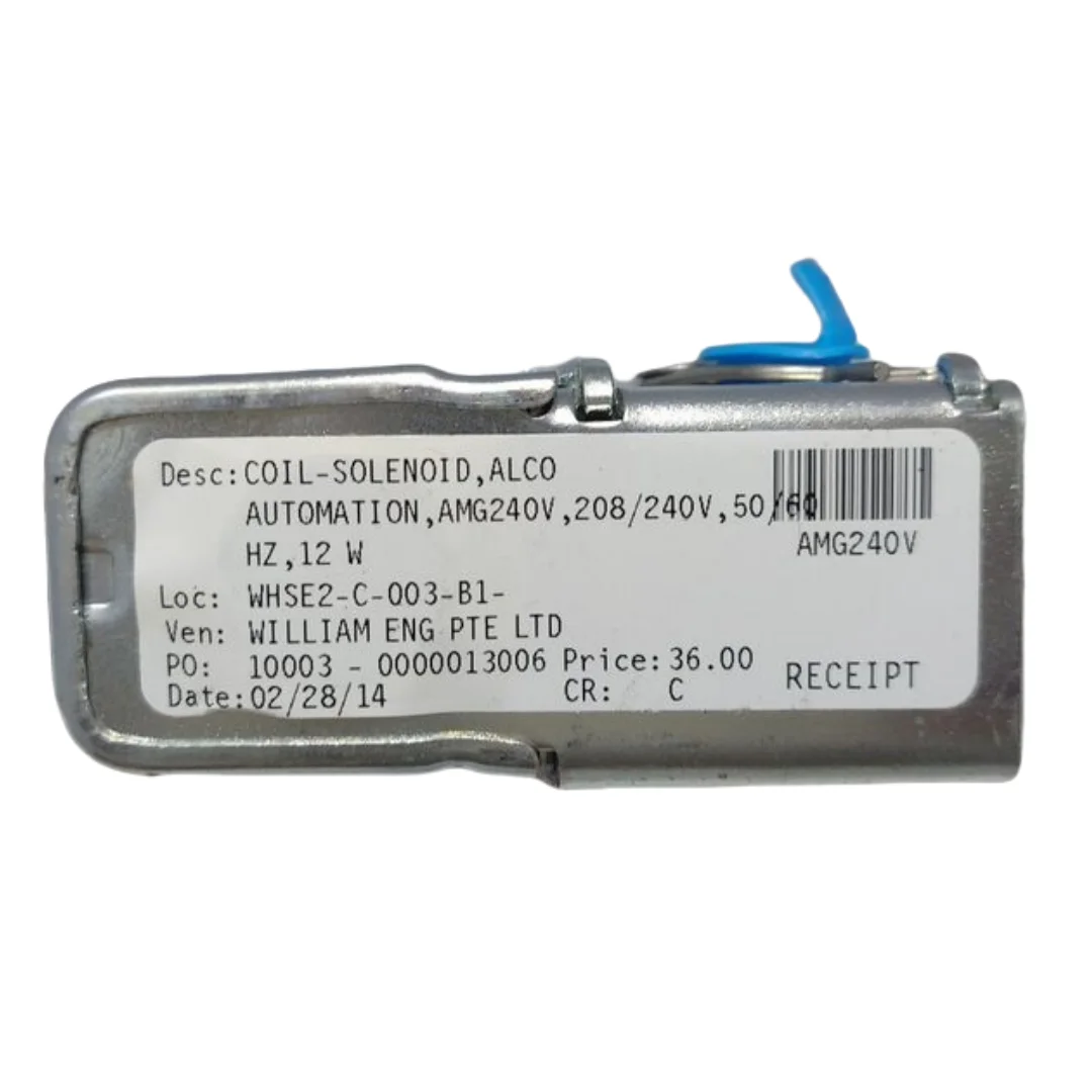 NEW Coil Type AMG Solenoid Valve Coil 208-220/208-240 V Watt 17/12 Hz 50/60
NEW Coil Type AMG Solenoid Valve Coil 208-220/208-240 V Watt 17/12 Hz 50/60