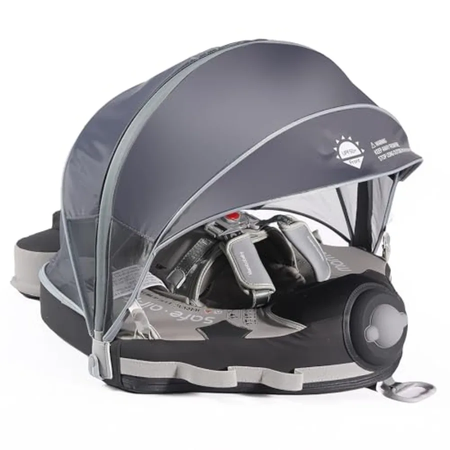 Float Upgrade Add Tail Baby Float with Canopy for Infant Waist Swimming Ring Swim Trainer Non-Inflatable Floats Toys ,Grey
Float Upgrade Add Tail Baby Float with Canopy for Infant Waist Swimming Ring Swim Trainer Non-Inflatable Floats Toys ,Grey