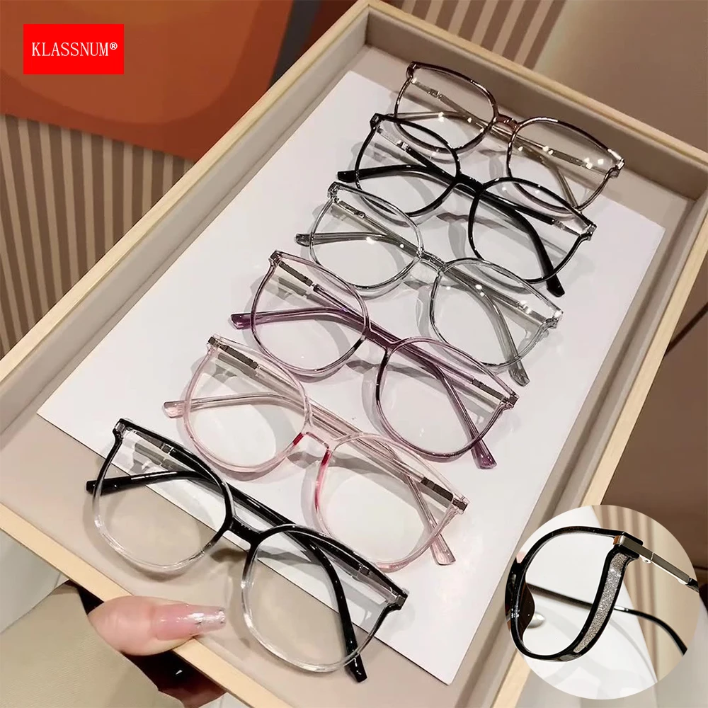 KLASSNUM Eyeglass Frame For Women Anti Blue Light Oversize Computer Eyepiece Transparent Luxury Decorative Glitter Glasses New
KLASSNUM Eyeglass Frame For Women Anti Blue Light Oversize Computer Eyepiece Transparent Luxury Decorative Glitter Glasses New