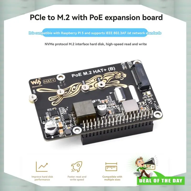 24-часовая доставка Waveshare Pcie To M. 2 Плата расширения с Poe для Raspberry Pi 5 поддерживает Nvme и 2230/2242/2260/2280 M. 2 H
24-часовая доставка Waveshare Pcie To M. 2 Плата расширения с Poe для Raspberry Pi 5 поддерживает Nvme и 2230/2242/2260/2280 M. 2 H